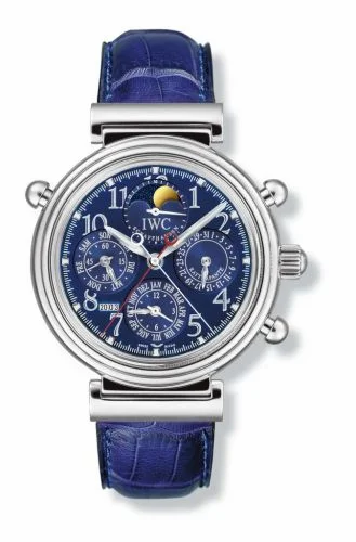 IWC Da Vinci Perpetual Rattrapante Platinum / Blue / German IW3754-05 (3754-05, IW375405)